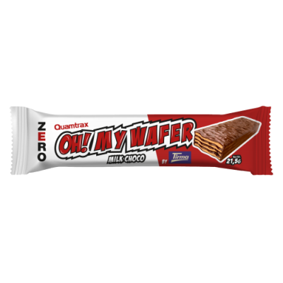 Протеїнові вафлі без цукру, Quamtrax, Oh My Wafer - 21,5 г - milk choco