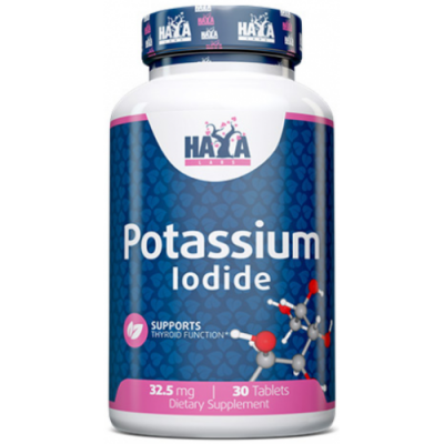 Йодид Калия, HAYA LABS, Potassium Iodide 32.5 мг - 30 таб