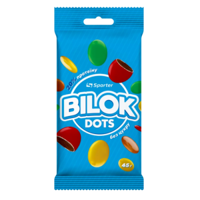 Драже "Bilok Dots" - 45 г - шоколадне з протеїном 1/24