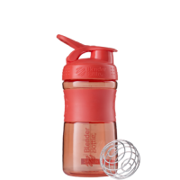 Шейкер SportMixer с шариком 590 мл Coral