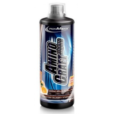 Аминокислотный комплекс в жидкой форме, IronMaxx, AminoCraft Liquid - 1 л - Апельсин