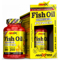 Риб'ячий жир з високим вмістом Омега-3, Amix, Fish Oil Omega 3 ( 500 мг/250 мг ) - 60 гель капс