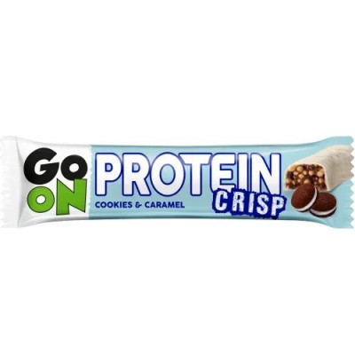 Високовуглеводний протеїновий батончик, GoOn Nutrition, Crisp Bar - Cookie&Caramel 50 г