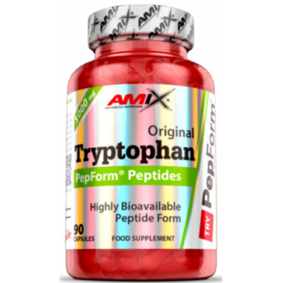 Незаменимая аминокислота Л-Триптофан, Amix, Tryptophan PepForm Peptides 500 мг – 90 капс