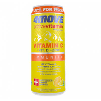 4 MOVE ActiveVitamin Vitamins C+D+ZINK orange - 330 мл 1/24 02/2025