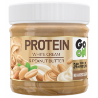 Протеїновий крем з арахісом (без цукру), GoOn Nutrition, Protein White Cream&Peanut Butter - 180 г