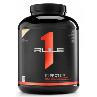 Сироватковий протеїн (ізолят+гідролізат), RULE 1, R1 Protein - 2,2 кг - Ванильный торт