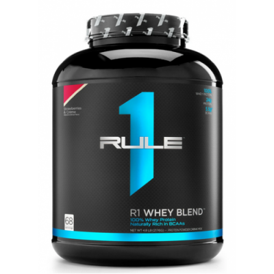 Сироватковий протеїн, RULE 1, R1 Whey Blend - 2,2 кг - Клубника и крем