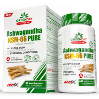 Ашвагандха, Amix, GreenDay ProVegan Ashwagandha KSM-66 - 60 веган капс