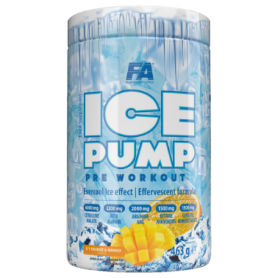 Передтренувальний комплекс, Fitness Authority, Ice Pump Pre workout - 463 г - цитрус- персик