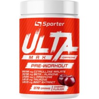 Передтренувальний комплекс з кофеїном, Sporter, Ulta Max Pre-Workout + сaffeine - 350 г - вишня