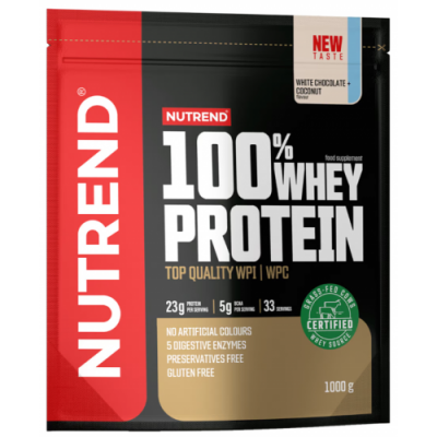 100% Whey Protein - 1000 г - білий шоколад + кокос