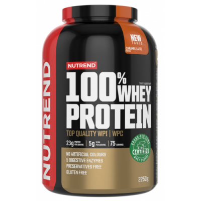 100% Whey Protein - 2250 г - карамель латте