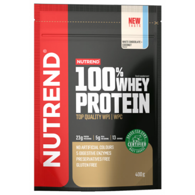 100% Whey Protein - 400 г - білий шоколад + кокос