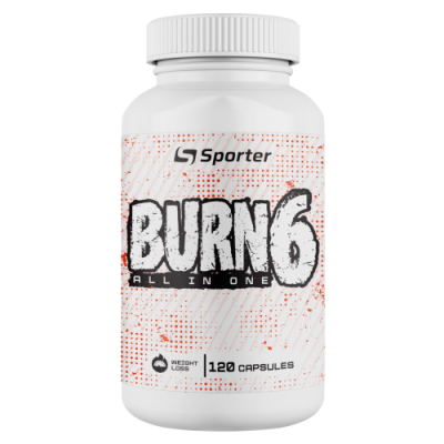 Жироспалювач, Sporter, Fat Burn All in One - 120 капсул