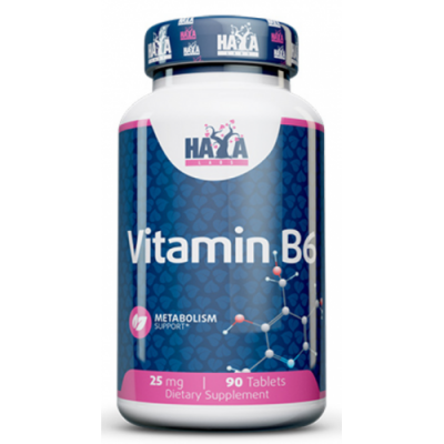 Витамин В6 25 мг, HAYA LABS, Vitamin B6 25 мг – 90 таб