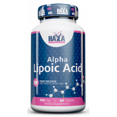 Альфа-липоевая кислота 300мг, HAYA LABS, Sustained Release Alpha Lipoic Acid 300 мг - 60 таб