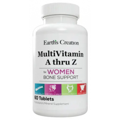 Женский витаминный комплекс, Earths Creation, Multivitamin (A thru Z) For Women - 60 таб