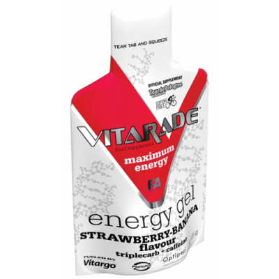Ізотонічний гель Вітарго з кофеїном, Fitness Authority, Vitarade Vitargo Liquid Energy - 60 г - полуниця