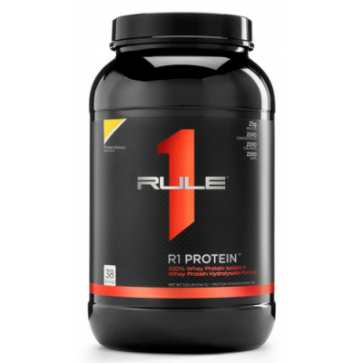 Сироватковий протеїн (ізолят+гідролізат), RULE 1, R1 Protein - 885 г - Банан
