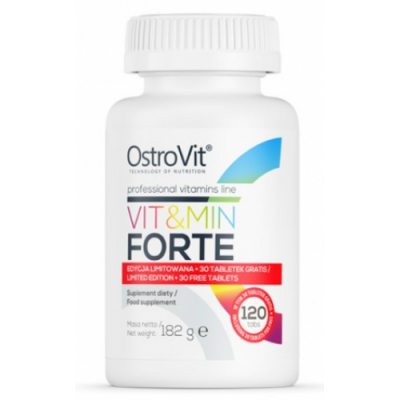 Вітаміни на кожен день, OstroVit, Vit&Min Forte - 120 таб