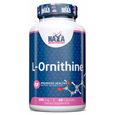 Аминокислота L-Орнитин, HAYA LABS, L-Ornithine 500 мг – 60 капс