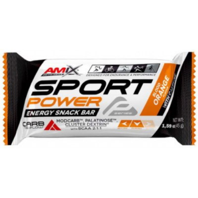 Углеводный батончик с кофеином, Amix, Performance Sport Power Energy Cake with Caffeine - 45 г - апельсин