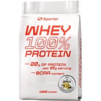 100% Сироватковий протеїн, Sporter, Whey 100% Protein - 1 кг - ваніль