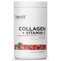 Collagen + Vitamin C - 400 г - малиновий лимонад з м'ятою