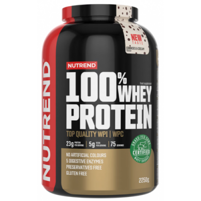100% Whey Protein - 2250 г - печиво та крем