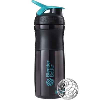 Шейкер SportMixer с шариком 820 мл Black/Teal