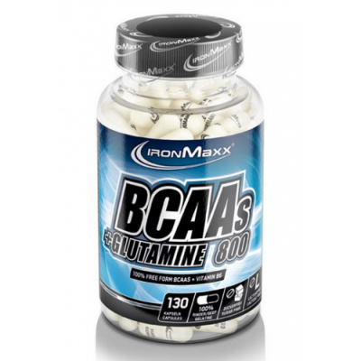 Аминокислоты ВСАА+Глютамин, IronMaxx, BCAA´s+Glutamine 800 - 130 капс