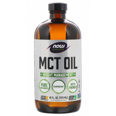 МСТ масло (Середньоланцюгові тригліцериди), NOW, MCT Oil