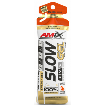 Изотонический гель с низким гликемическим индексом, Amix, Performance SLOW Gel – 45 г – манго