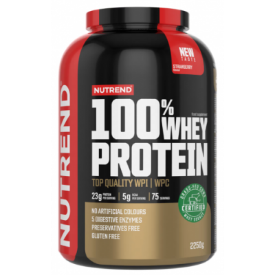 100% Whey Protein - 2250 г - полуниця