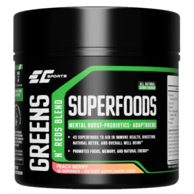 EC Sports Superfoods Greens and Reds - 446 г - Персик