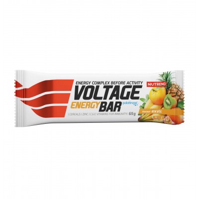 Углеводный батончик NUTREND Voltage Energy bar (Экзотические фрукты) 65 г