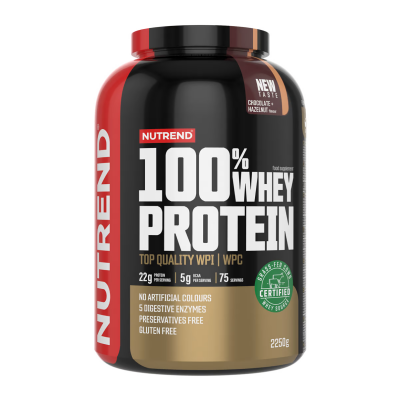 Протеин Nutrend 100% Whey Protein (Шоколад + Фундук) 2250 г