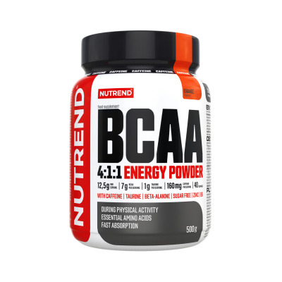 Аминокислоты Nutrend BCAA 4:1:1 Energy Powder (Апельсин) 500 г