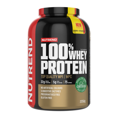 Протеїн Nutrend 100% Whey Protein (Банан + Полуниця) 2250 г