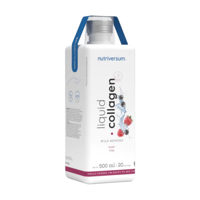 Колаген Nutriversum LIQUID COLLAGEN 10 000 мг SUGAR FREE (лісова ягода) 500 мл