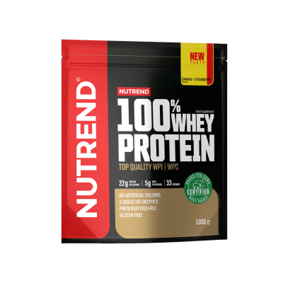 Протеїн Nutrend 100% Whey Protein (Банан + Полуниця) 1000 г