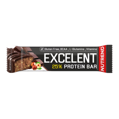 Протеїновий батончик NUTREND Excelent Protein bar (Шоколад + Горіх) 85 г