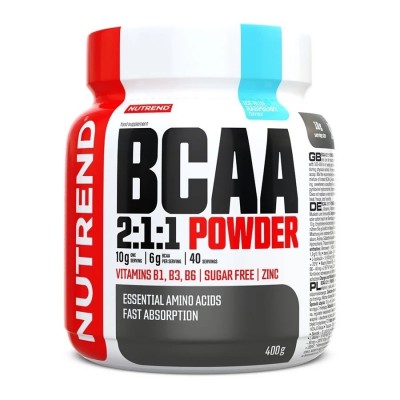 Амінокислоти Nutrend BCAA 2:1:1 Powder (Блакитна малина) 400 г