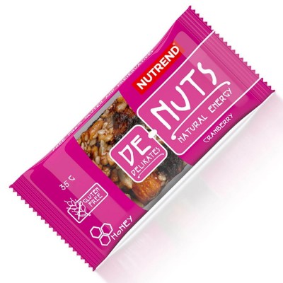Батончик зерновий Nutrend De-Nuts (журавлина) 35 г