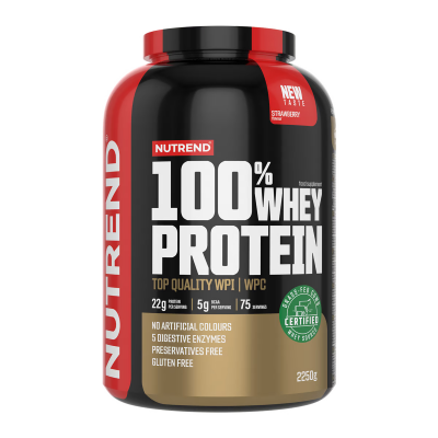 Протеїн Nutrend 100% Whey Protein (Полуниця) 2250 г