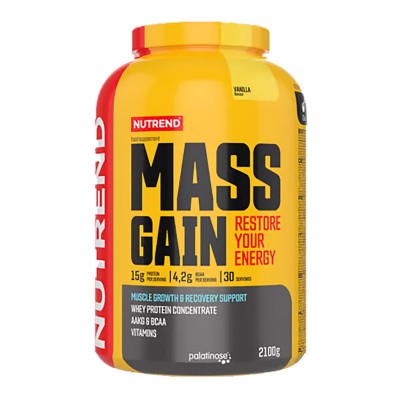 Гейнер Nutrend Mass Gain (ваніль) 2100 г