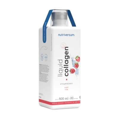 Колаген Nutriversum LIQUID COLLAGEN 10 000 мг SUGAR FREE (полуниця) 500 мл