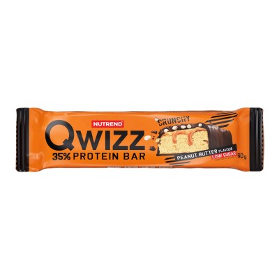 Протеїновий баточник Nutrend Qwizz Protein Bar (арахісове масло) 60 г