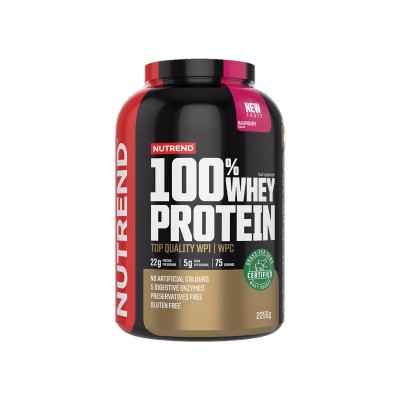 Протеїн Nutrend 100% Whey Protein (малина) 2250 г